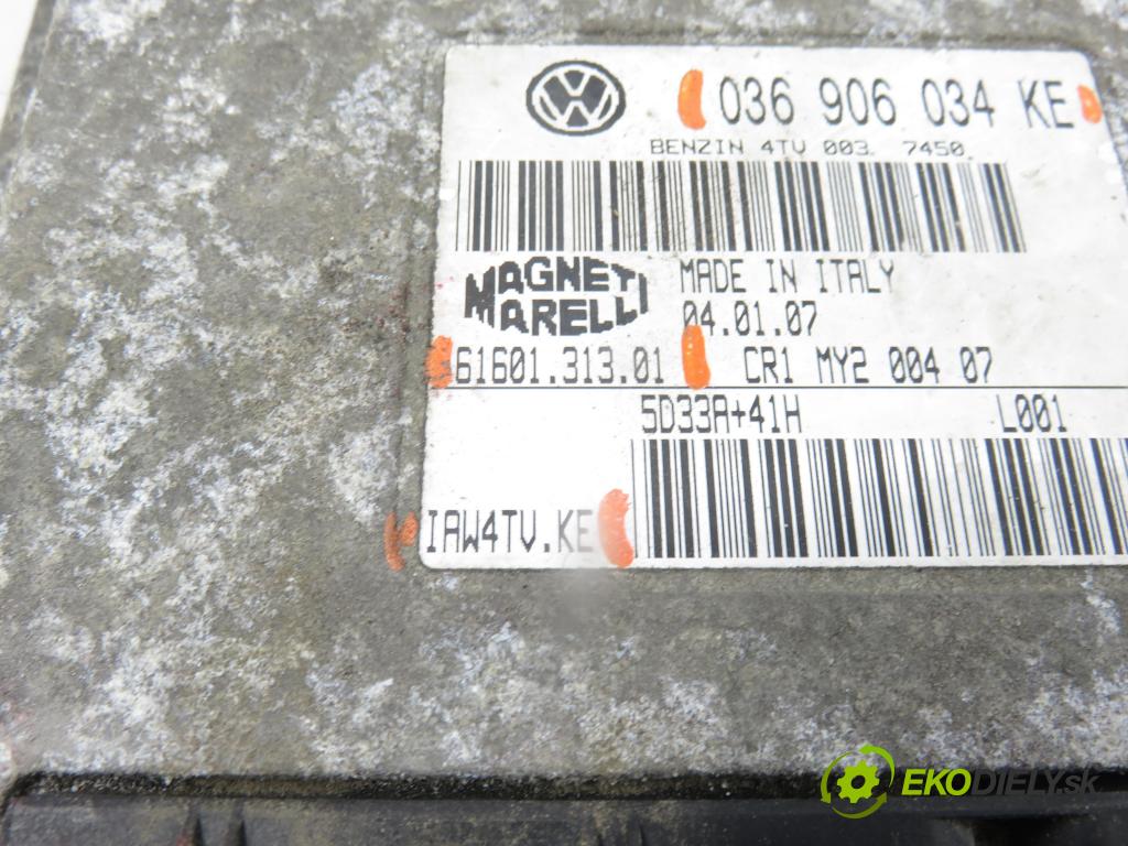 SKODA FABIA I (6Y2) HB 2007 55,00 1.4 16V - BBY 1390,00 Riadiaca jednotka Motor 6160131301 ; 036906034KE ; IAW4TVKE
