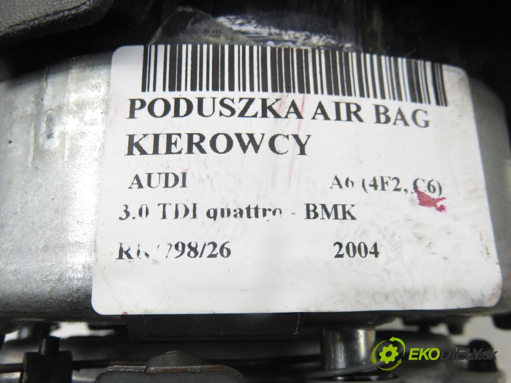 AUDI A6 (4F2, C6) SEDAN 2004 165,00 3.0 TDI quattro - BMK 2967,00 AirBag air BAG volantu 4F0880201S