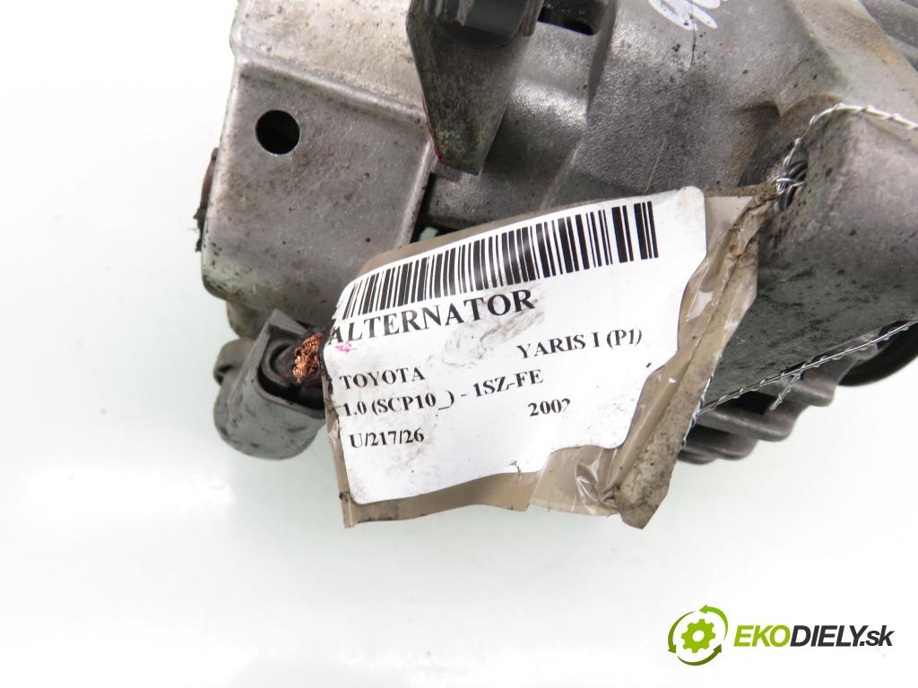 TOYOTA YARIS (_P1_) HB 2002 50,00 1.0 VVT- i 68 - 1SZ-FE 998,00 Alternátor 270600J020 ; MS1022118010 (Alternátor)