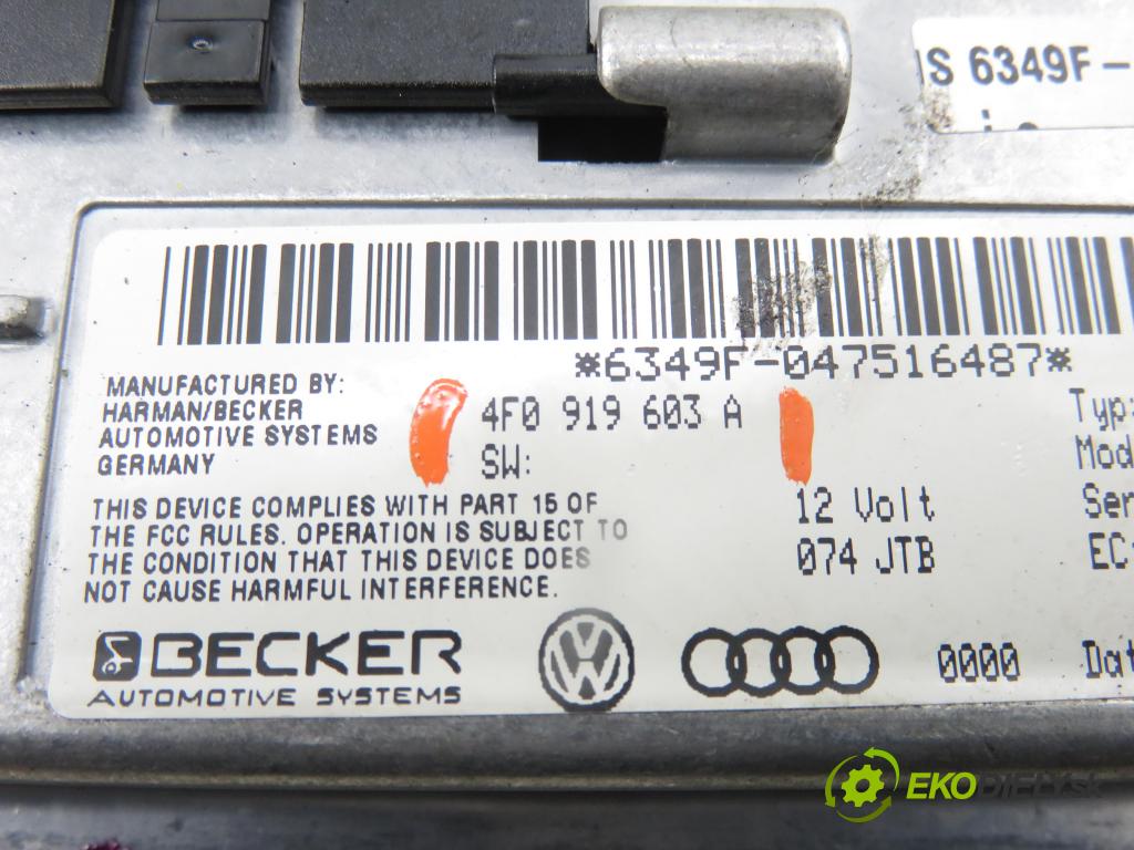 AUDI A6 (4F2, C6) SEDAN 2004 165,00 3.0 TDI quattro - BMK 2967,00 ZOBRAZIT: 4F0919603A
