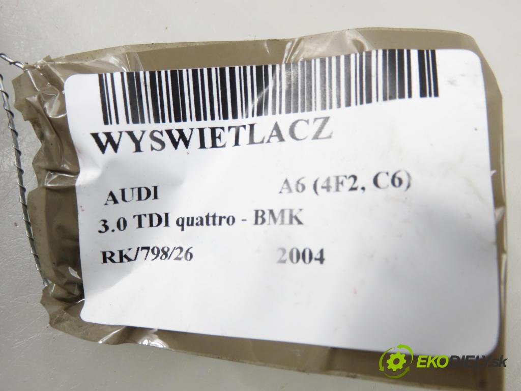 AUDI A6 (4F2, C6) SEDAN 2004 165,00 3.0 TDI quattro - BMK 2967,00 ZOBRAZIT: 4F0919603A