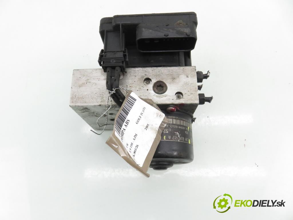 VW GOLF IV (1J1) HB 2001 85,00 1.9 TDI - AJM 1896,00 Pumpa ABS 1J0614417A ; 1J0907379AF ; 10020402134 (Pumpa ABS)