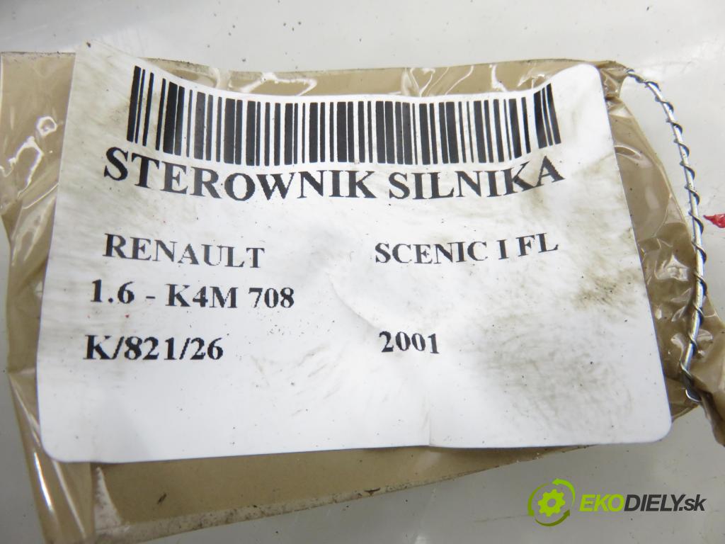 RENAULT SCENIC I (JA0/1_) MINIVAN 2001 0,00 1.6 - K4M 708 1598,00 Riadiaca jednotka Motor S118301113 ; 8200214973