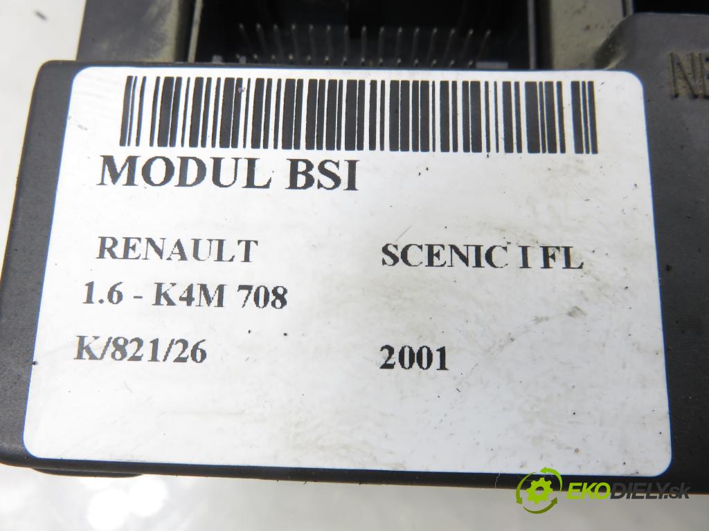 RENAULT SCENIC I (JA0/1_) MINIVAN 2001 0,00 1.6 - K4M 708 1598,00 MODUL BSI S108502610G ; 8200029342B