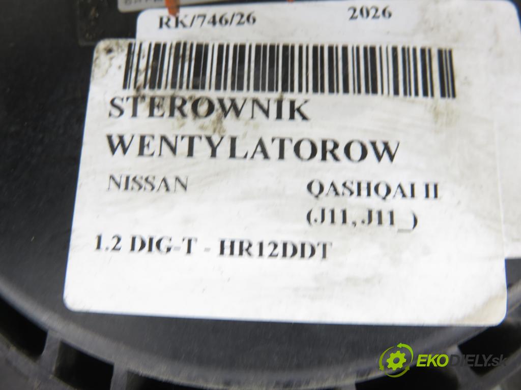 NISSAN QASHQAI II (J11, J11_) CROSSOVER 2015 85,00 1.2 DIG-T - HR12DDT 1197,00 Ventilátor chladič klíma/voda 214814EA0A ; M164714J