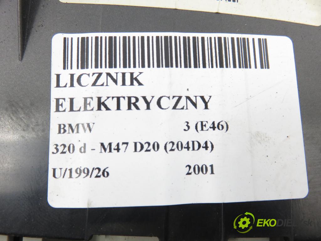 BMW 3 (E46) SEDAN 2001 110,00 320 d 150 - M47 D20 (204D4) 1995,00 Prístrojovka elektrický 0263639002 ; 6915239