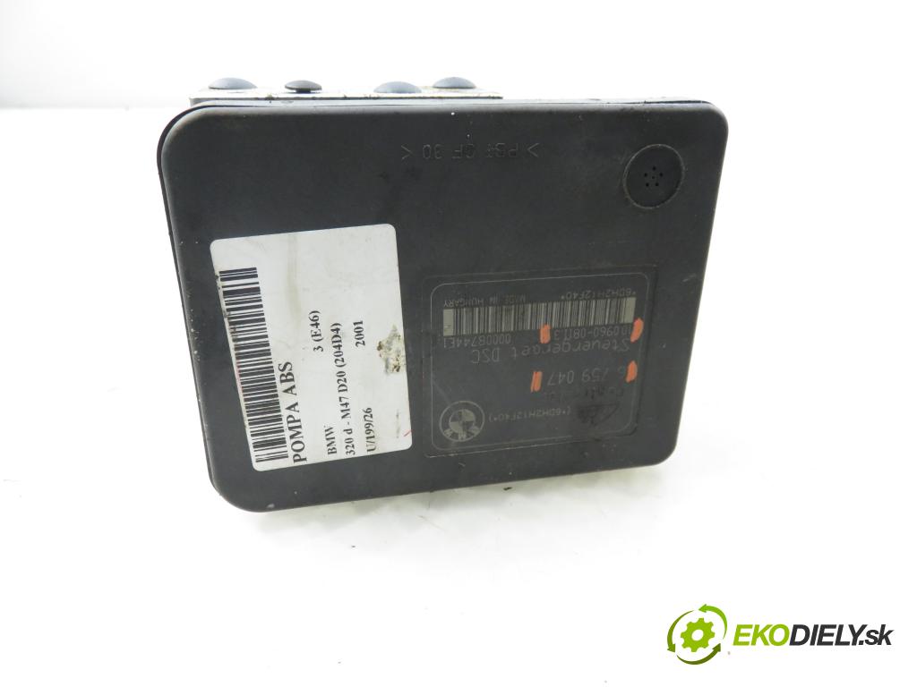 BMW 3 (E46) SEDAN 2001 110,00 320 d 150 - M47 D20 (204D4) 1995,00 Pumpa ABS 10096008113 ; 6759047 (Pumpa ABS)