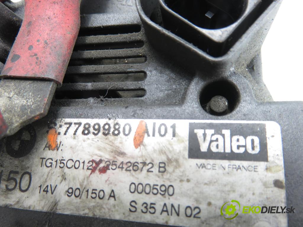 BMW 3 (E46) SEDAN 2001 110,00 320 d 150 - M47 D20 (204D4) 1995,00 Alternátor 7789980 (Alternátor)