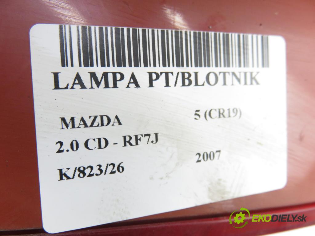 MAZDA 5 (CR19) MINIVAN 2007 105,00 2.0 MZR-CD 143 - RF7J 1998,00 Svetlo pravé zadné C23551150