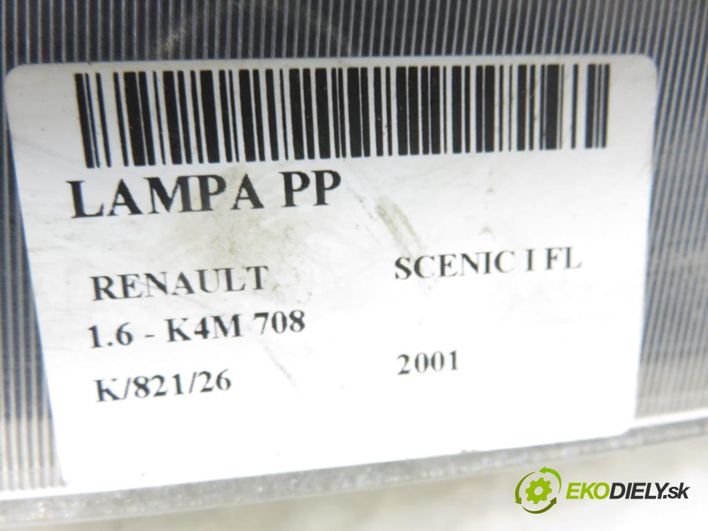 RENAULT SCENIC I (JA0/1_) MINIVAN 2001 0,00 1.6 - K4M 708 1598,00 světlo PP 7700432093 ; 7701047602