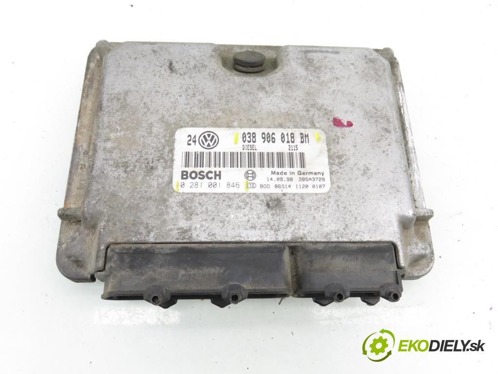 VW GOLF IV (1J1) HB 1998 81,00 1.9 TDI - AHF 1896,00 Riadiaca jednotka Motor 038906018BM ; 0281001846