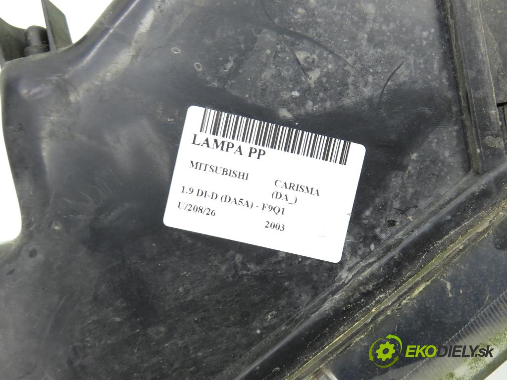 MITSUBISHI CARISMA (DA_) SEDAN 2003 75,00 1.9 DI-D (DA5A) - F9Q1 1870,00 Svetlo PP