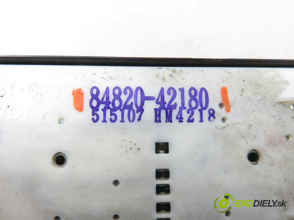 TOYOTA RAV 4 II (_A2_) SUV 2003 85,00 2.0 D-4D 4WD 116 - 1CD-FTV 1995,00 Panel ovládania okien 8482042180