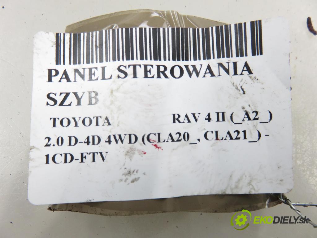 TOYOTA RAV 4 II (_A2_) SUV 2003 85,00 2.0 D-4D 4WD 116 - 1CD-FTV 1995,00 Panel ovládania okien 8482042180