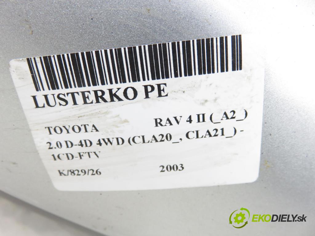 TOYOTA RAV 4 II (_A2_) SUV 2003 85,00 2.0 D-4D 4WD 116 - 1CD-FTV 1995,00 Spätné zrkadlo