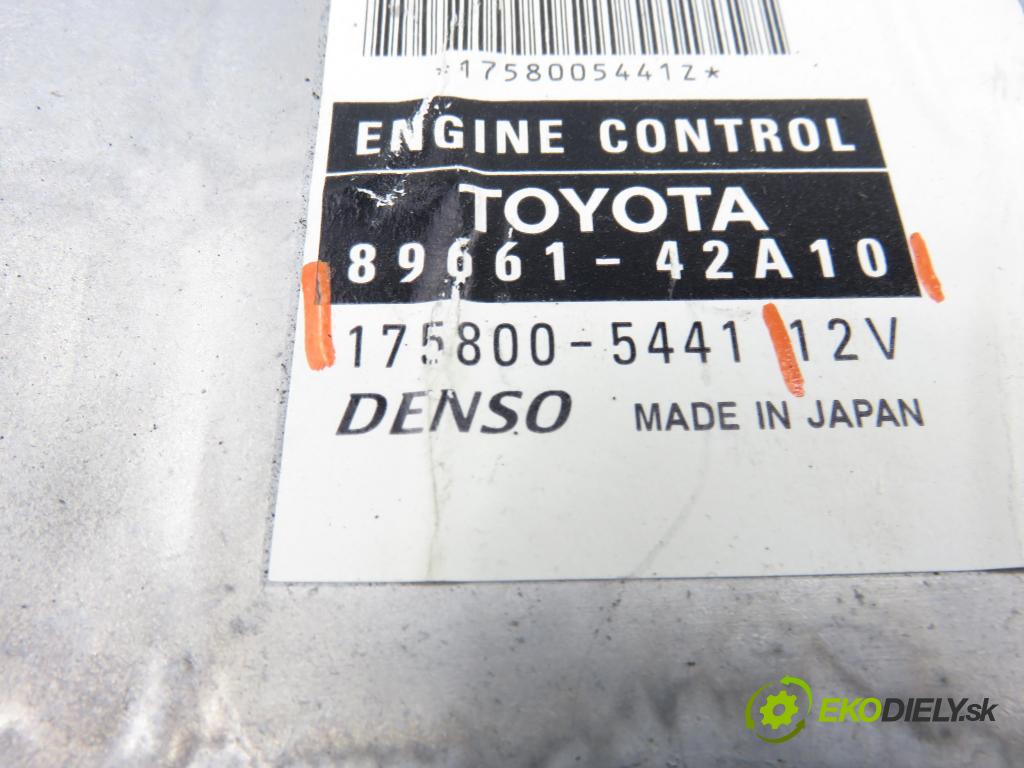 TOYOTA RAV 4 II (_A2_) SUV 2003 85,00 2.0 D-4D 4WD 116 - 1CD-FTV 1995,00 Riadiaca jednotka Motor 8966142A10 ; 1758005441