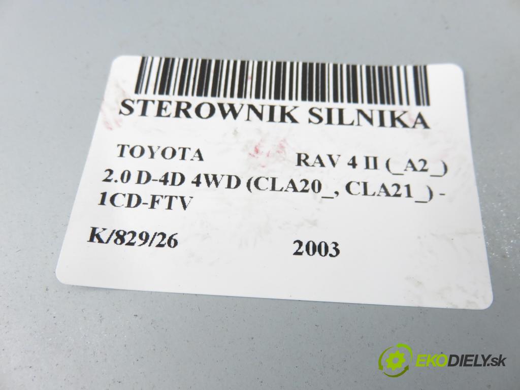 TOYOTA RAV 4 II (_A2_) SUV 2003 85,00 2.0 D-4D 4WD 116 - 1CD-FTV 1995,00 Riadiaca jednotka Motor 8966142A10 ; 1758005441