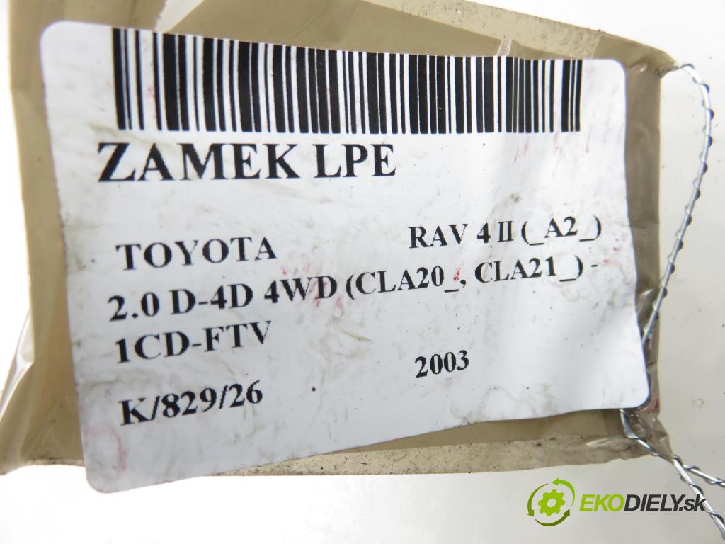 TOYOTA RAV 4 II (_A2_) SUV 2003 85,00 2.0 D-4D 4WD (CLA20_, CLA21_) - 1CD-FTV 1995,00 zámok