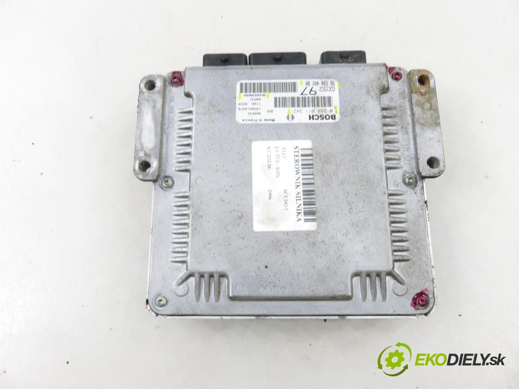 FIAT SCUDO Skrzynia (220_) FURGON 2006 69,00 2.0 JTD - RHX 1997,00 Riadiaca jednotka Motor 0281011342 ; 9659440280 ; 9640938680