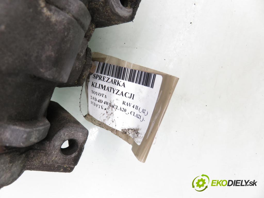 TOYOTA RAV 4 II (_A2_) SUV 2003 85,00 2.0 D-4D 4WD 116 - 1CD-FTV 1995,00 KOMPRESOR: klimatizácie 4472204303 (Kompresor klimatizácie)