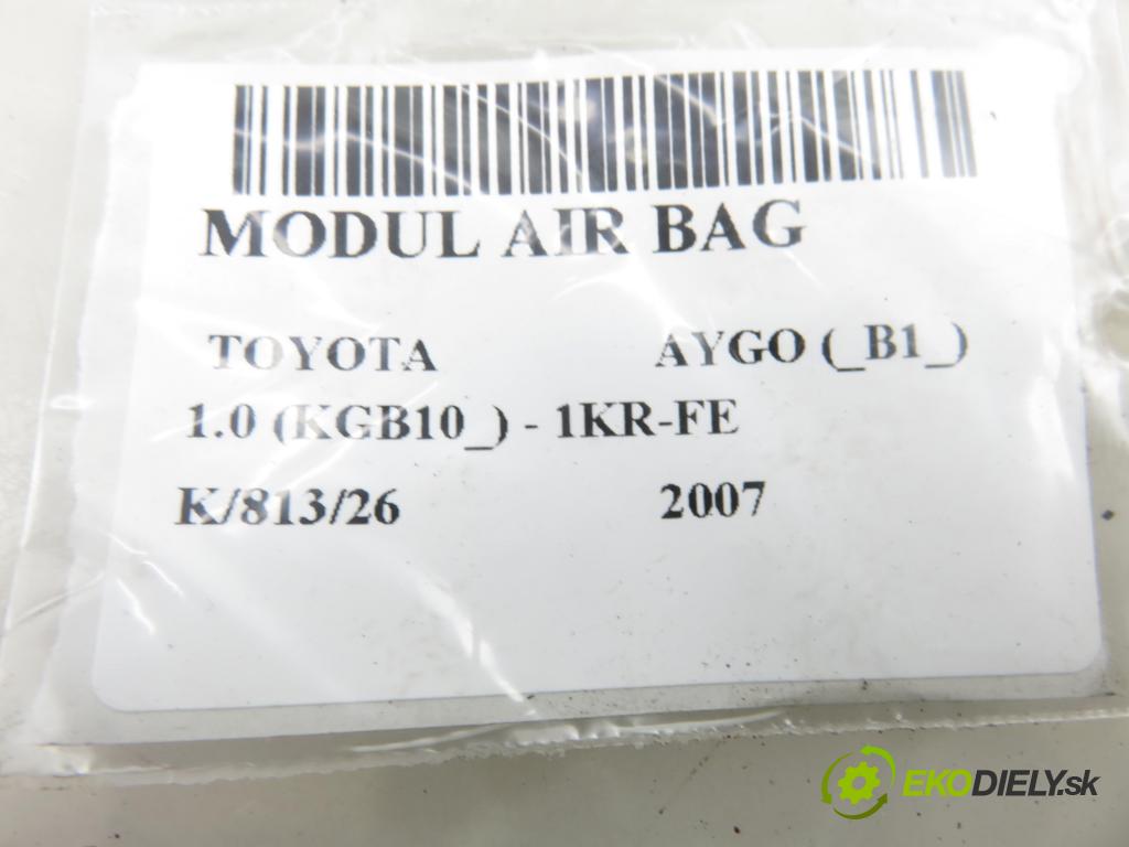 TOYOTA AYGO (_B1_) HB 2007 50,00 1.0 68 - 1KR-FE 998,00 MODUL air BAG 891700H030 ; 212388103