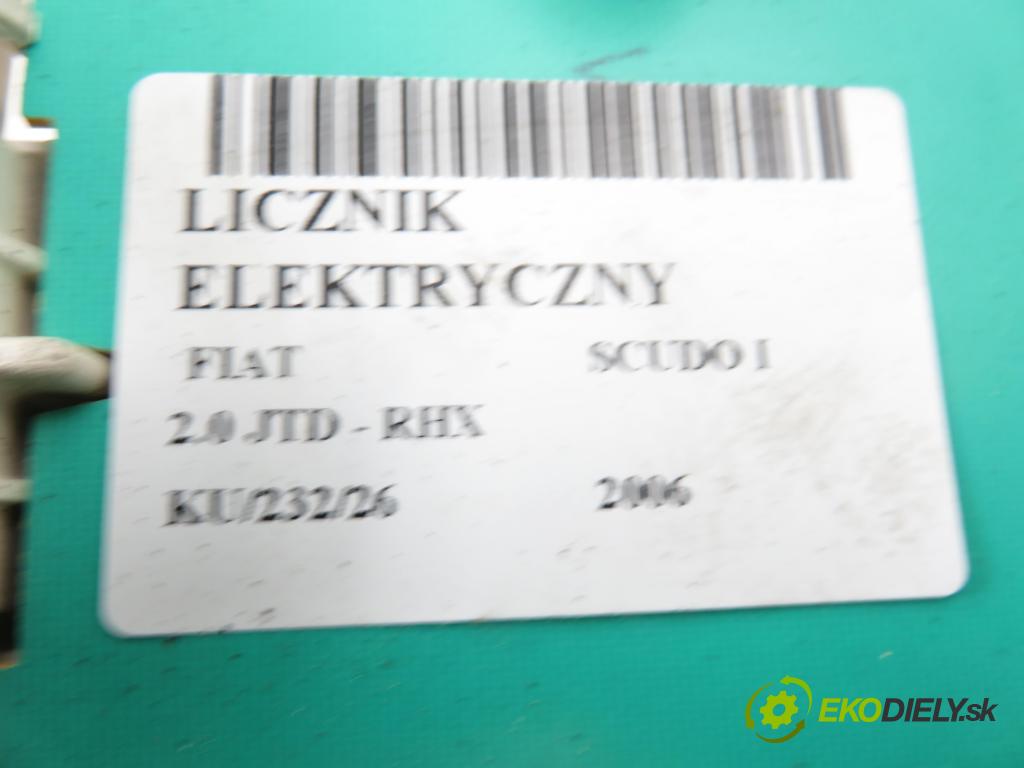 FIAT SCUDO Skrzynia (220_) FURGON 2006 69,00 2.0 JTD - RHX 1997,00 Prístrojovka elektrický 1491292080