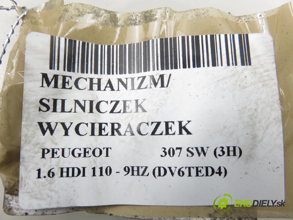 PEUGEOT 307 SW (3H) KOMBI 2006 80,00 1.6 HDI 110 - 9HZ (DV6TED4) 1560,00 Motorček stieračov 404638
