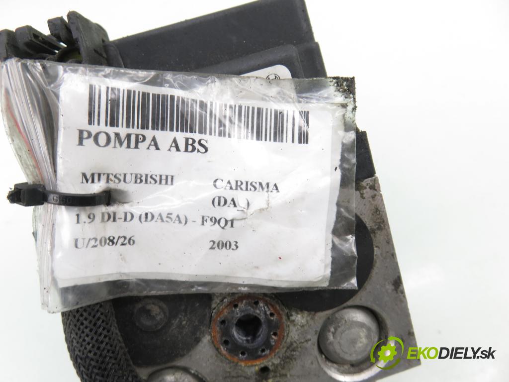MITSUBISHI CARISMA (DA_) SEDAN 2003 75,00 1.9 DI-D (DA5A) - F9Q1 1870,00 Pumpa ABS 0273004488 ; 0265216773 ; MR475695 (Pumpa ABS)