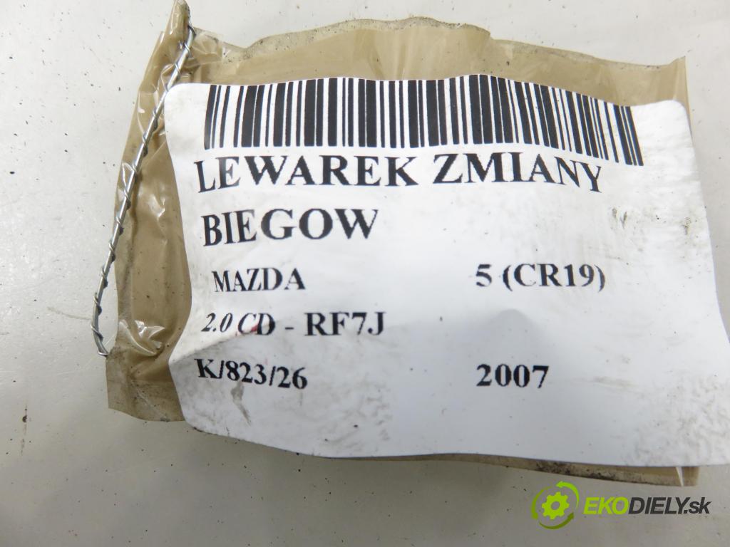 MAZDA 5 (CR19) MINIVAN 2007 105,00 2.0 MZR-CD 143 - RF7J 1998,00 ZVEDÁK: