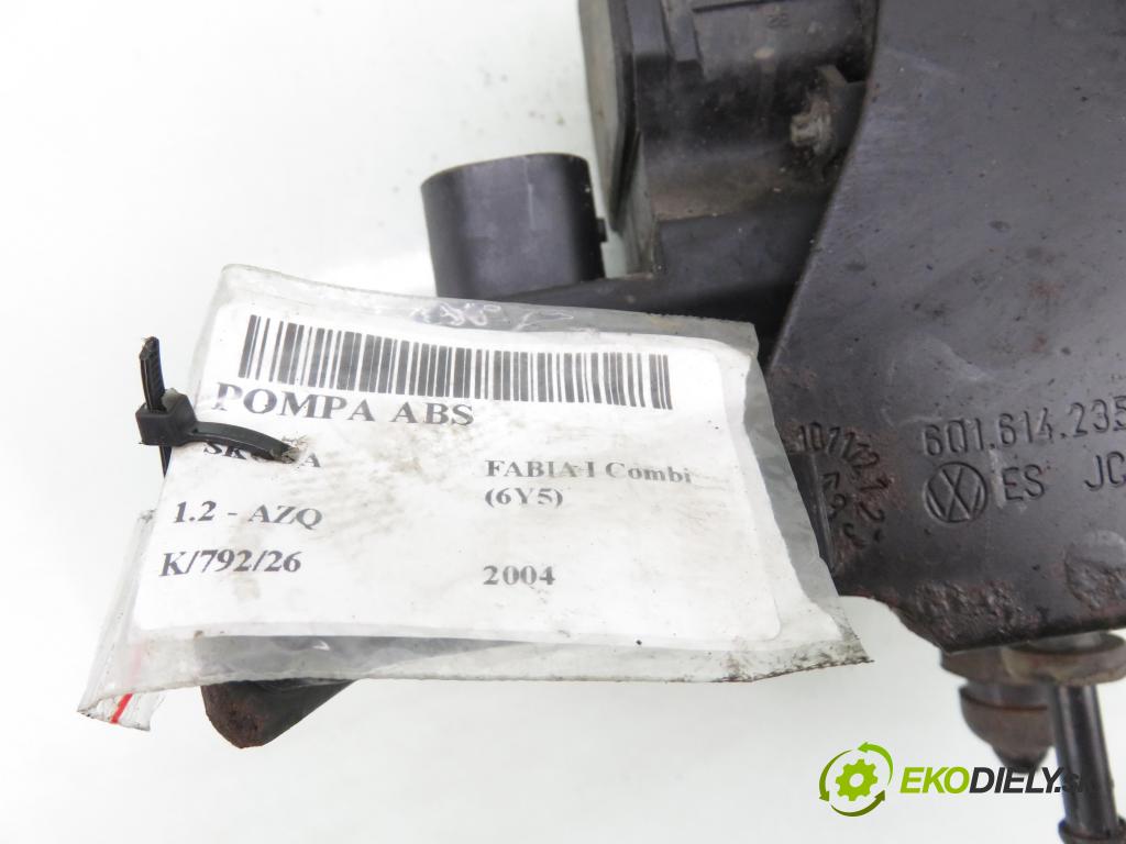 SKODA FABIA I Combi (6Y5) KOMBI 2004 47,00 1.2 - AZQ 1198,00 Pumpa ABS 0265800003 ; 6Q0614117E ; 0265222006 (Pumpa ABS)