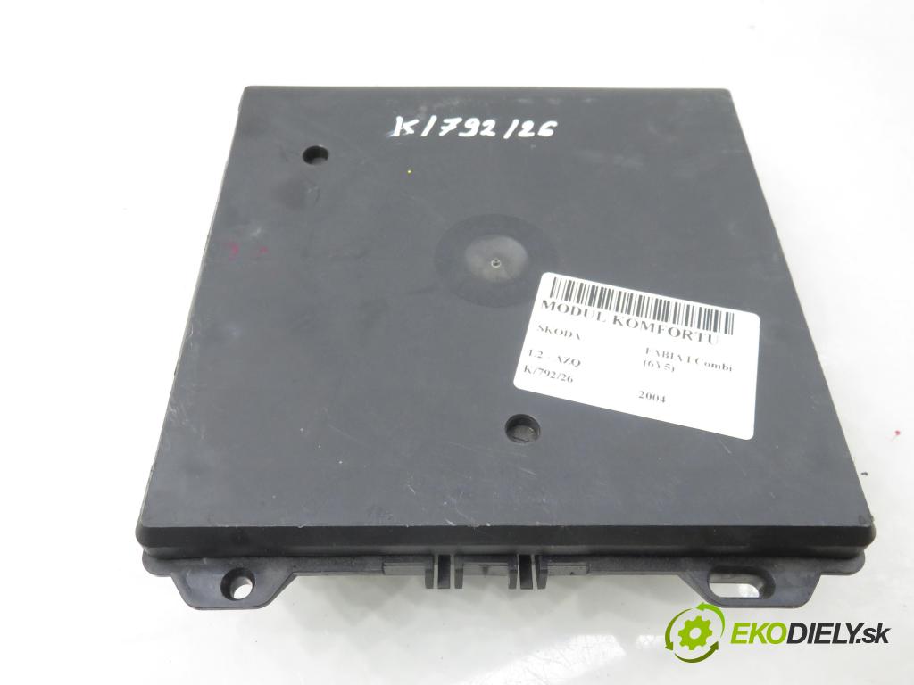SKODA FABIA I Combi (6Y5) KOMBI 2004 47,00 1.2 - AZQ 1198,00 MODUL komfortu 5WK48212D ; 6Q1937049D