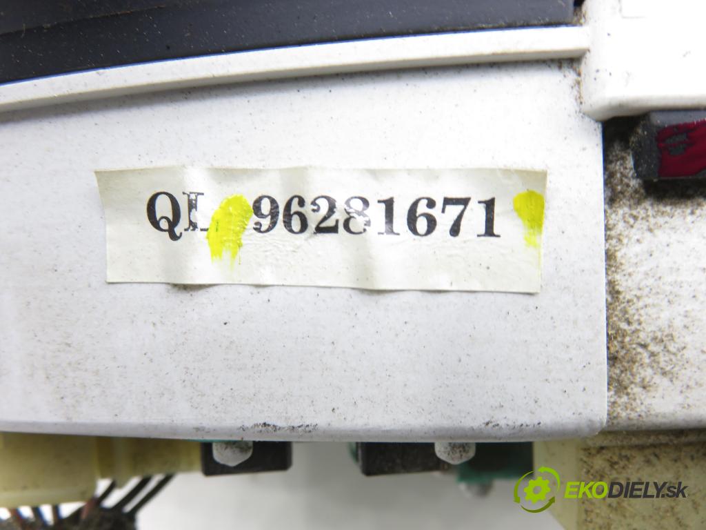 DAEWOO LANOS sedan (KLAT) SEDAN 2000 63,00 1.5 - A15SMS 1498,00 Prístrojovka elektrický 96281671