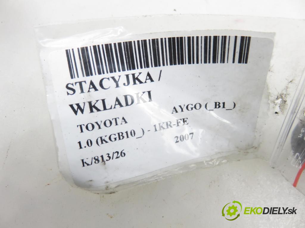 TOYOTA AYGO (_B1_) HB 2007 50,00 1.0 68 - 1KR-FE 998,00 spinačka / imobilizéra IMMO / Riadiaca jednotka N0502200 ; N0501417 ; 897800H021