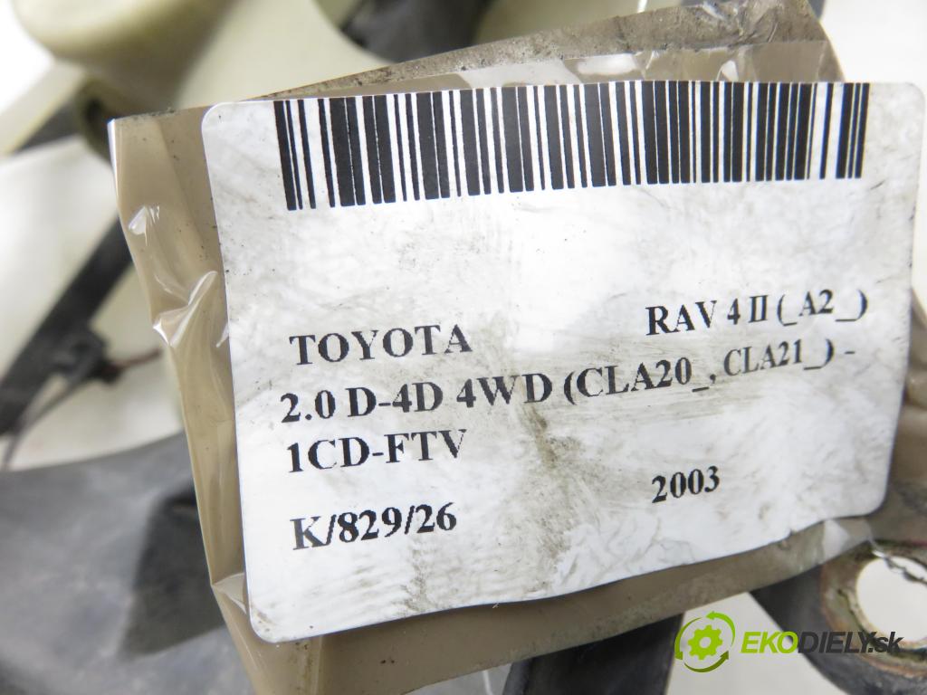 TOYOTA RAV 4 II (_A2_) SUV 2003 85,00 2.0 D-4D 4WD 116 - 1CD-FTV 1995,00 Ventilátor chladič klíma/voda 1636328160