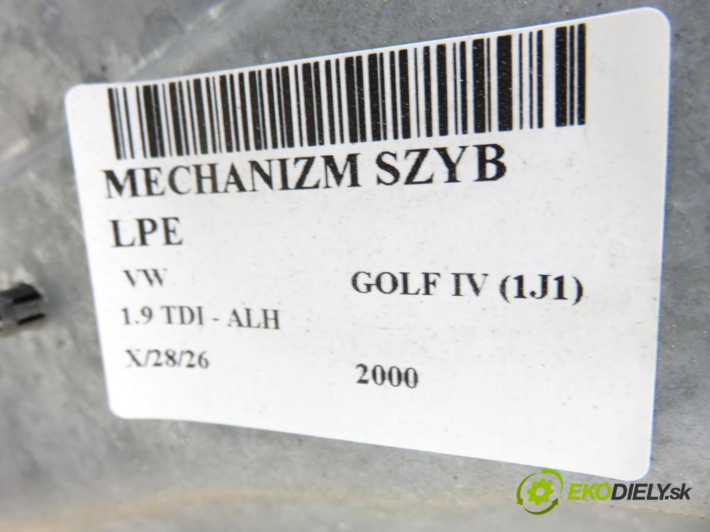 VW GOLF IV (1J1) HB 2000 66,00 1.9 TDI 90 - ALH 1896,00 mechanismus oken 1J4837729AA ; 1J1959801C