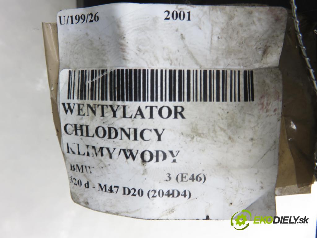 BMW 3 (E46) SEDAN 2001 110,00 320 d 150 - M47 D20 (204D4) 1995,00 ventilátor chladič PODNEBÍ / VODA 0130303846 ; 6904768