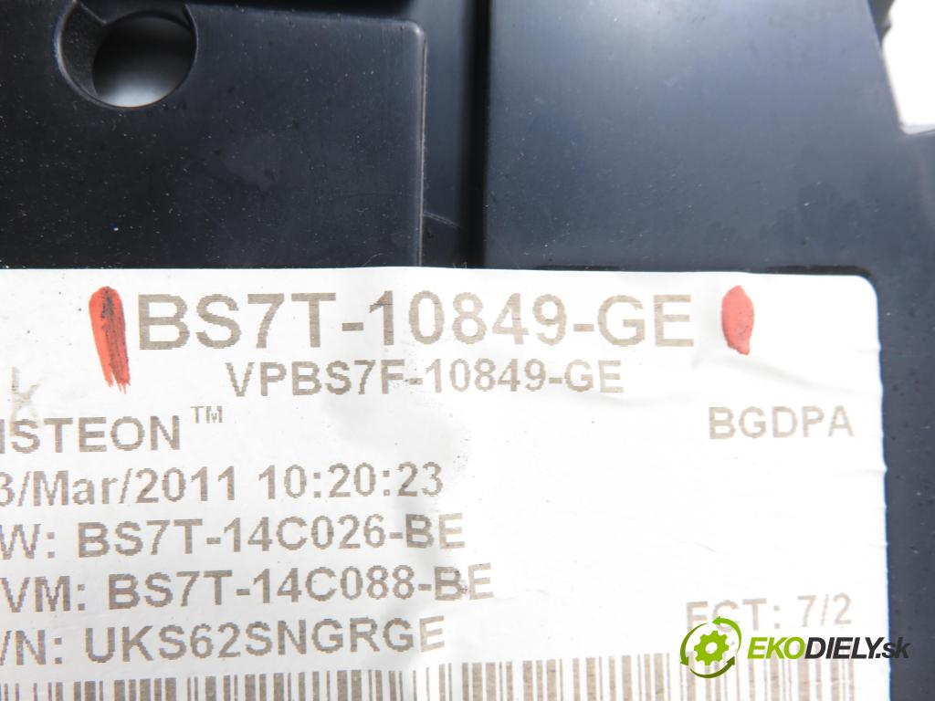 FORD MONDEO IV Turnier (BA7) KOMBI 2011 85,00 1.6 TDCi - T1BA 1560,00 Prístrojovka elektrický BS7T10849GE