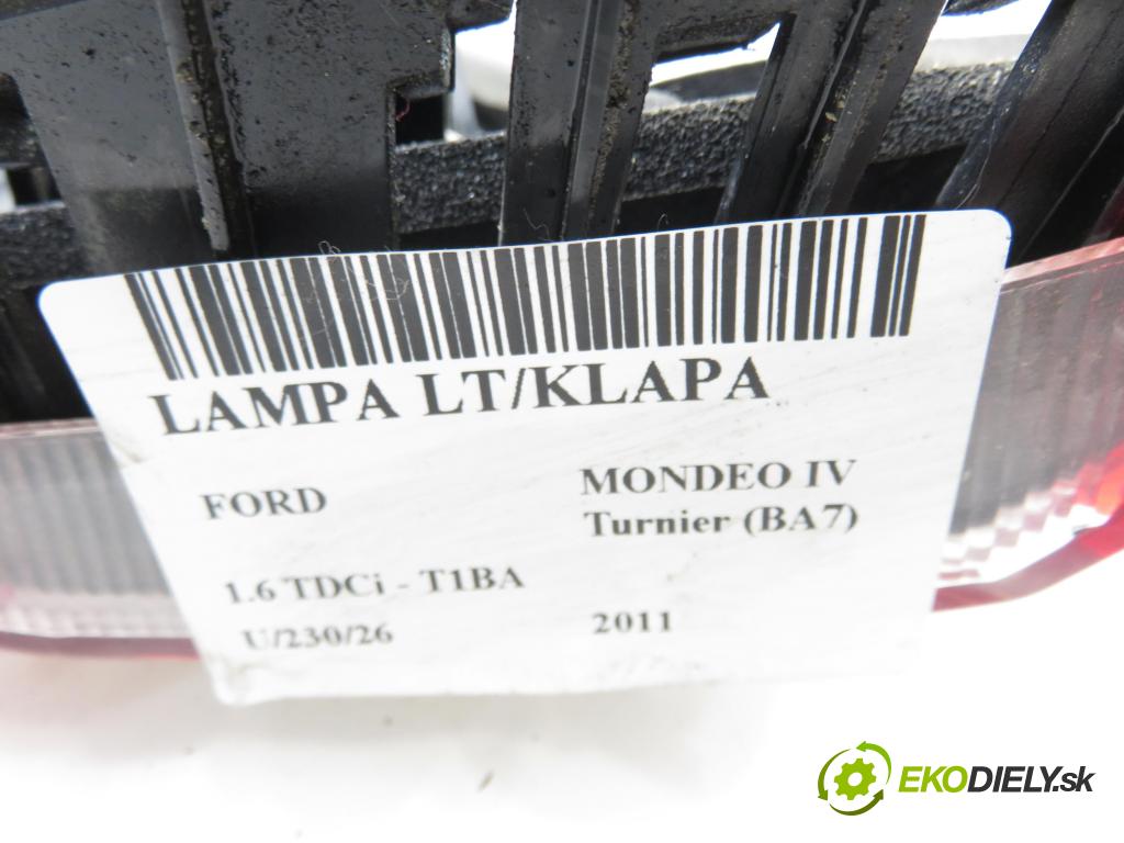 FORD MONDEO IV Turnier (BA7) KOMBI 2011 85,00 1.6 TDCi - T1BA 1560,00 Svetlo ľavé zadné kufor BS7113A603BE