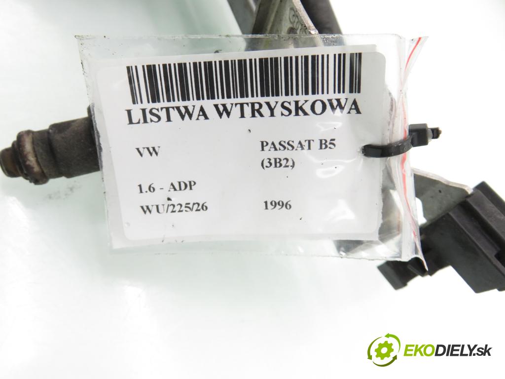 VW PASSAT B5 (3B2) SEDAN 1996 74,00 1.6 - ADP 1595,00 Lišta vstrekovacia 050133681A ; 06B133551 (Vstrekovacia lišta)