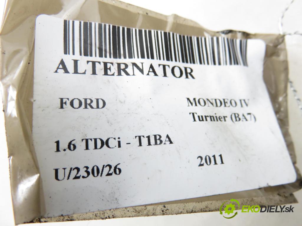 FORD MONDEO IV Turnier (BA7) KOMBI 2011 85,00 1.6 TDCi - T1BA 1560,00 Alternátor TG15C186 (Alternátor)