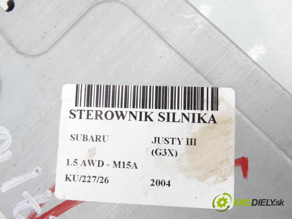 SUBARU JUSTY III (G3X) MINIVAN 2004 79,00 1.5 AWD - 99 M15A 1490,00 Riadiaca jednotka Motor 3392086G50 ; E6T17274H3ZE