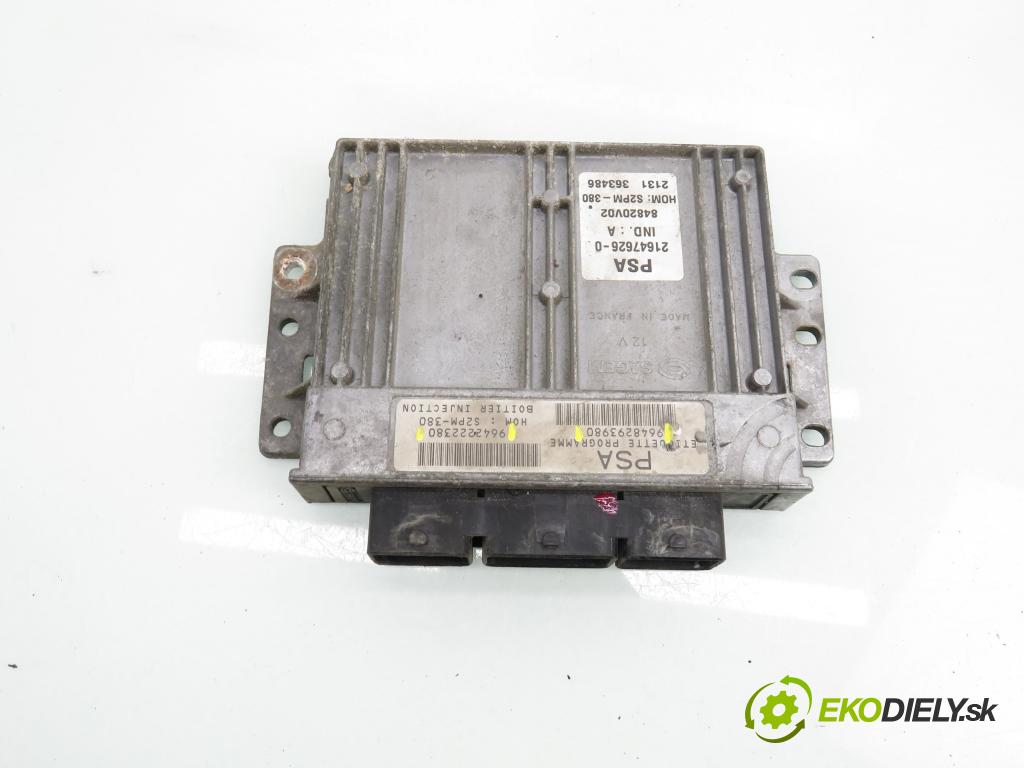 CITROEN C3 I (FC_) HB 2003 54,00 1.4 i - KFV (TU3JP) 1360,00 Riadiaca jednotka Motor 9648293980 ; 9642222380
