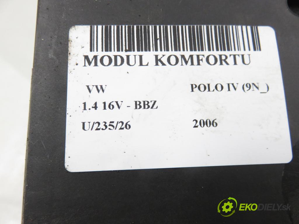 VW POLO (9N_) HB 2006 74,00 1.4 16V - BBZ 1390,00 MODUL komfortu 5WK48212D ; 6Q1937049D
