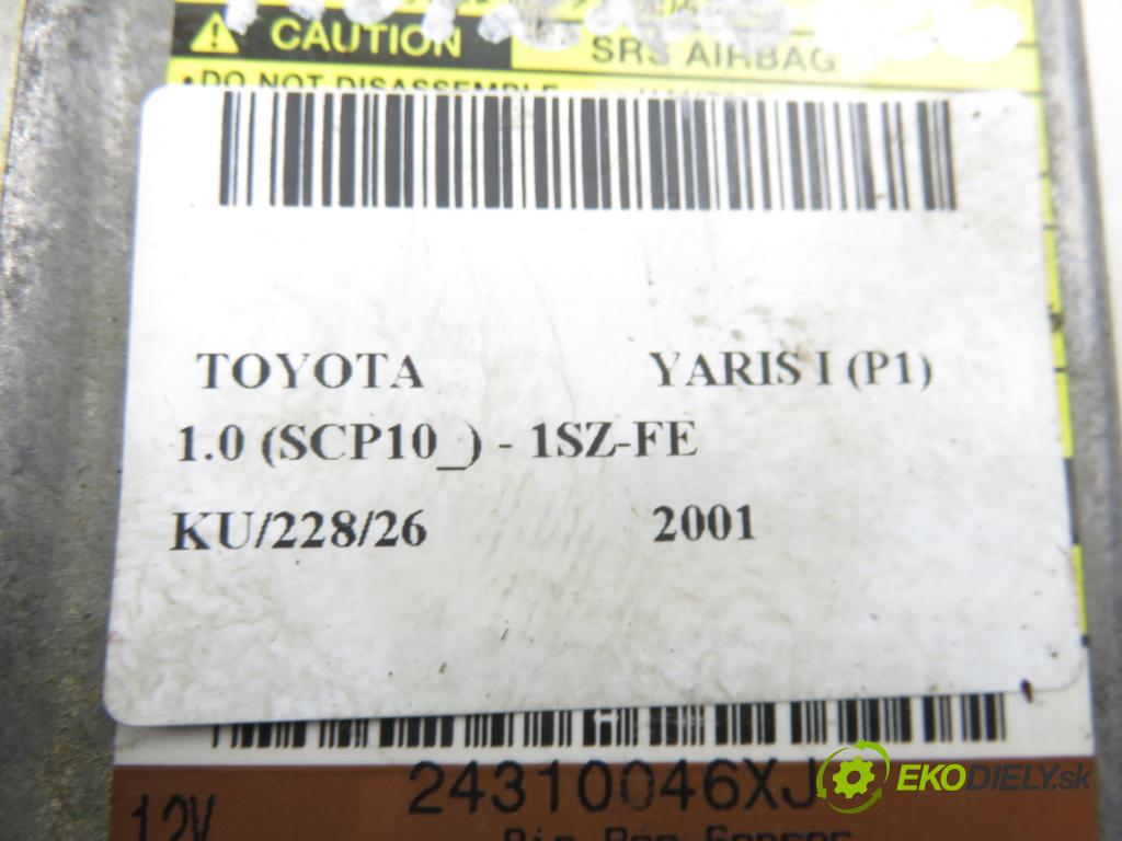 TOYOTA YARIS (_P1_) HB 2001 50,00 1.0 VVT- i 68 - 1SZ-FE 998,00 MODUL air BAG 891700D020 ; 205881104