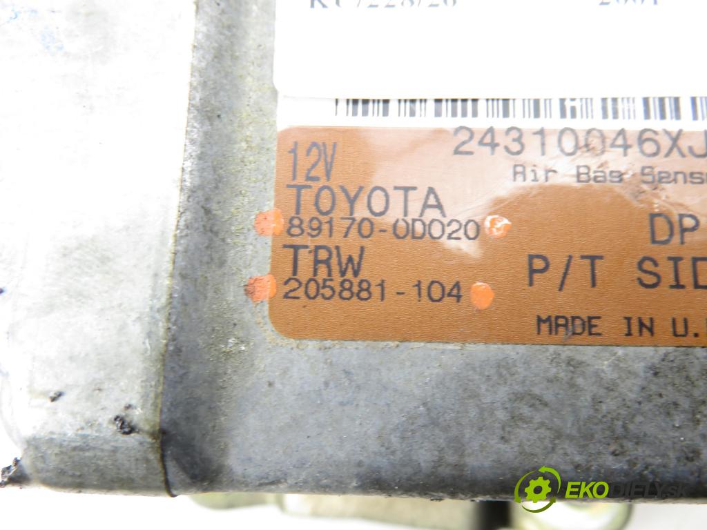 TOYOTA YARIS (_P1_) HB 2001 50,00 1.0 VVT- i 68 - 1SZ-FE 998,00 MODUL air BAG 891700D020 ; 205881104