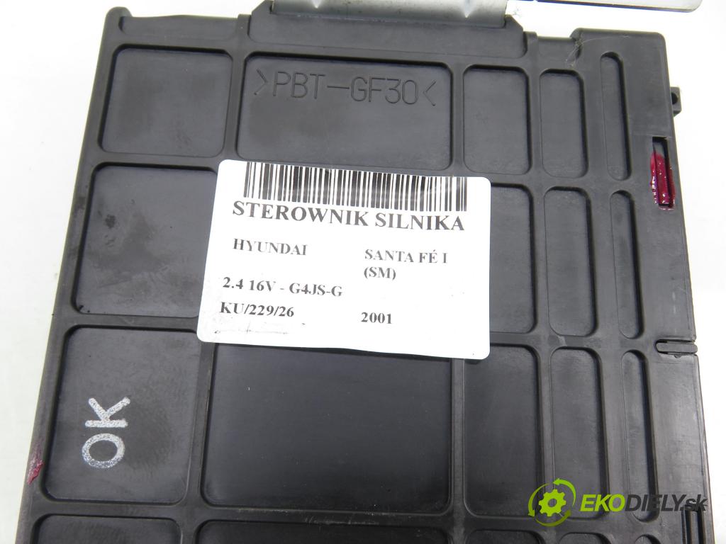 HYUNDAI SANTA FÉ I (SM) SUV 2001 0,00 2.4 16V - G4JS-G 2351,00 Riadiaca jednotka Motor 3912138160 ; 9040930084A00
