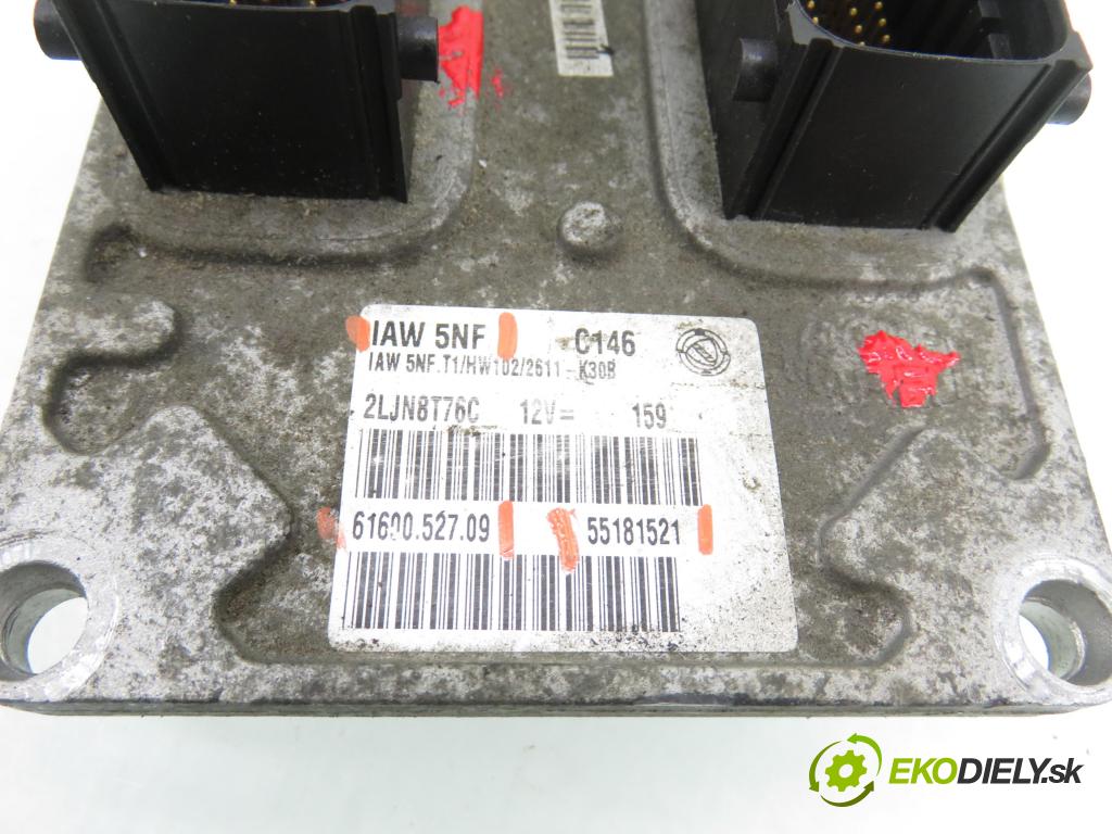 FIAT STILO (192_) HB 2004 76,00 1.6 16V 103 - 182 B6.000 1596,00 Riadiaca jednotka Motor 55181521 ; IAW5NF ; 6160052709