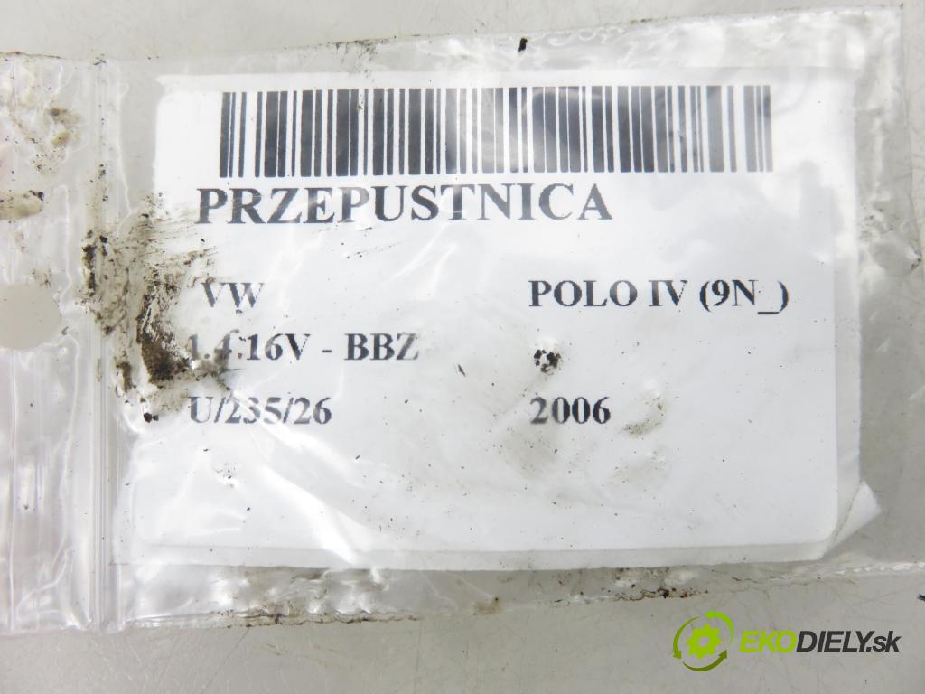 VW POLO (9N_) HB 2006 74,00 1.4 16V - BBZ 1390,00 Škrtiaca klapka 036133062M (Škrtiaca klapka)