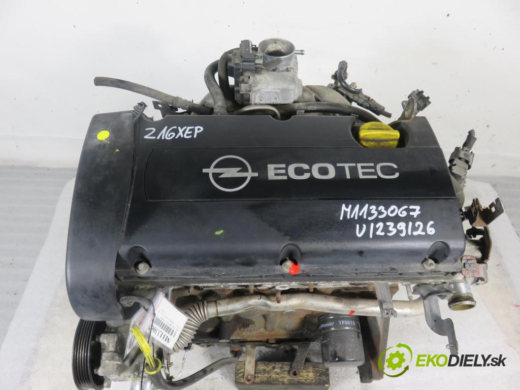 OPEL MERIVA A nadwozie wielkoprzestrzenne (MPV) (X03) HB 2007 77,00 1.6 16V 105 - Z 16 XEP 1598,00 Motor benz. Z16XEP