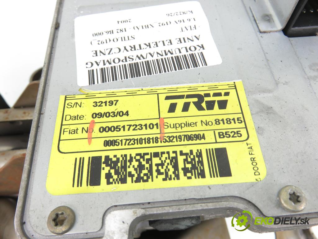 FIAT STILO (192_) HB 2004 76,00 1.6 16V 103 - 182 B6.000 1596,00 serv/podporovanie elektrické 00051723101